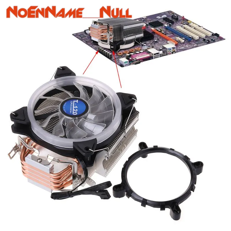 

CPU cooler Cooling Fan CPU Cooler Computer Processor Lighting Radiator Dual Tower 4 Heat Pipes for Intel and AMD dropshipping