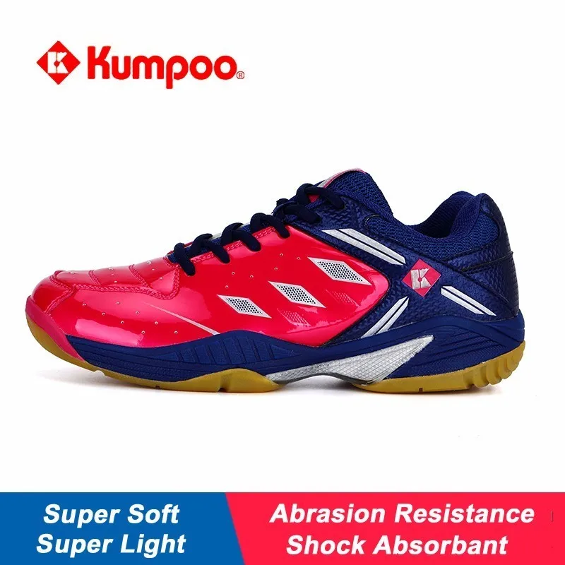 Kumpoo, профессиональная обувь для бадминтона, противоскользящая, супер-светильник, мягкие дышащие кроссовки для мужчин и женщин KH43 L802OLC