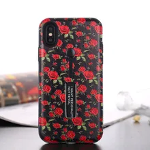

3D Embossed Cartoon Patterned Phone Case For iPhone XS Max XR X 9 8 7 6S 6 Plus Fashion Vintage Flower Marble Cases Hard Cover