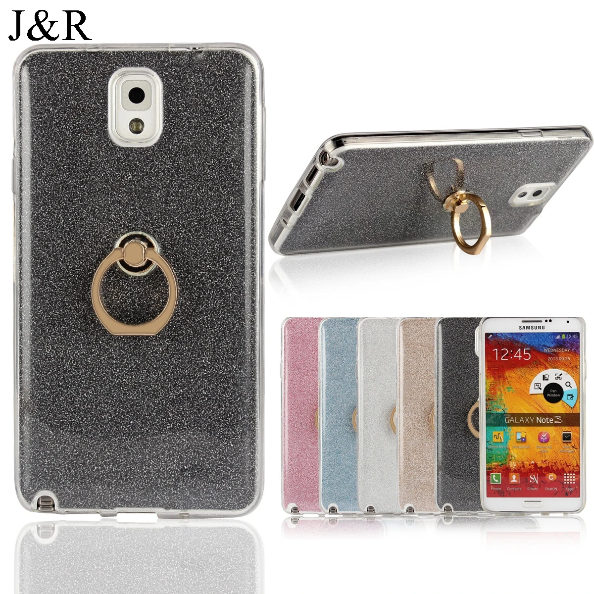 J &amp R блестящий чехол для samsung Galaxy Note 3 N900 N9005 N9000 мягкий 5 7 &quotзащитный ТПУ s Shing