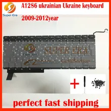5pcs/lot New Ukrainian Ukraine Keyboard For Macbook Pro 15″ A1286 Ukraine keyboard Unibody 2009 2010 2011 2012year