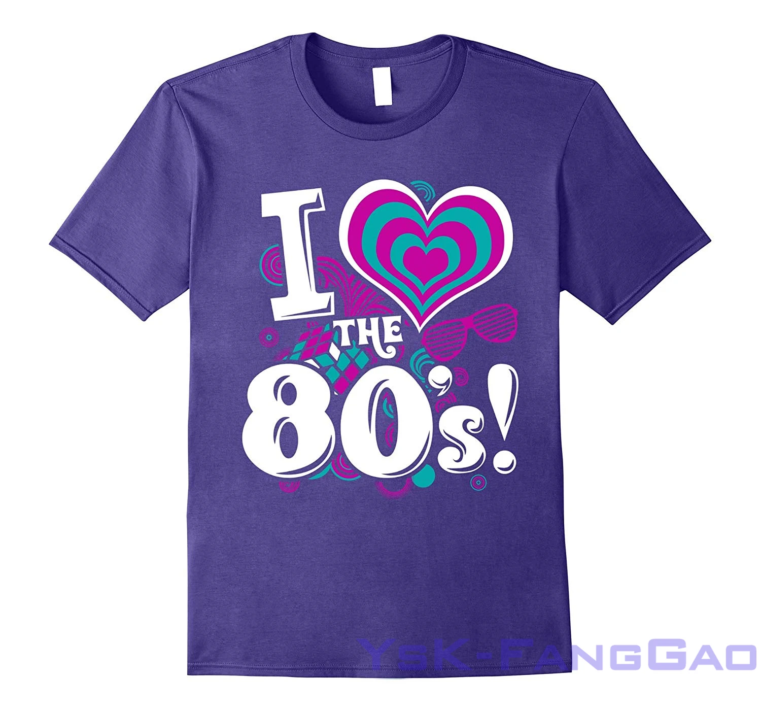 

Funny High Quality print men t shirt Freestyle I Love The 80 s T-Shirt women 100% cotton Short Sleeve tshirts