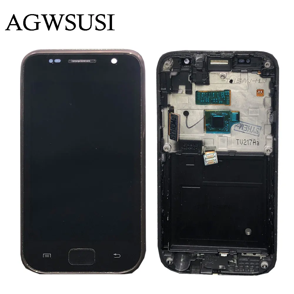 

Tested 4" LCD For Samsung Galaxy i9003 SL LCD Display Touch Screen Digitizer With Frame GT-i9003 Replacement Parts LCD Display