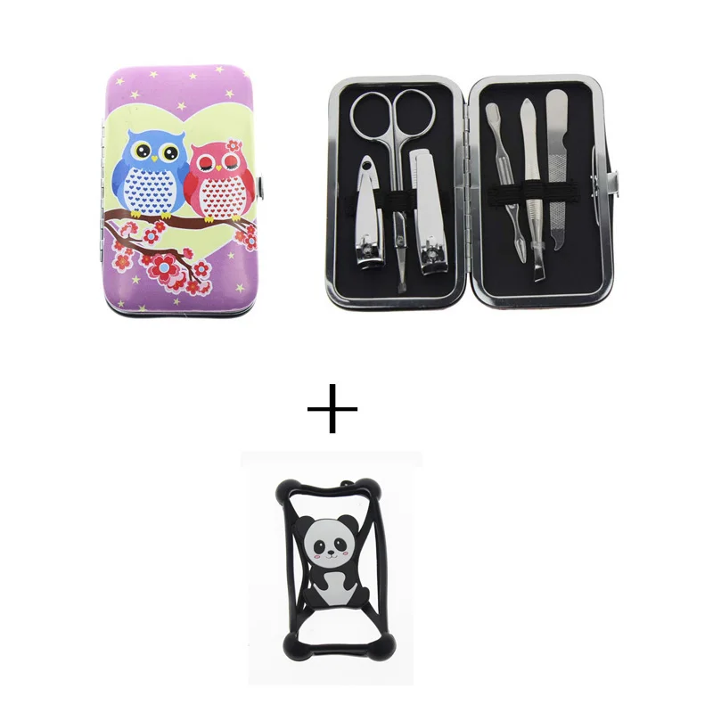 Профессиональный маникюр, педикюр набор инструментов и силиконовый мягкий чехол для телефона для всех любителей мобильных женщин подарок для девочек
