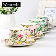 Wourmth 270 м lsinfle модный набор керамических кофейных чашек Европейская большая емкость элегантная красная чашка качество костяного фарфора чашка диск Wourmth 270 м lsinfle модный набор керамических кофейных чашек Европейская большая емкость элегантная красная чашка качество костяного фарфора чашка диск