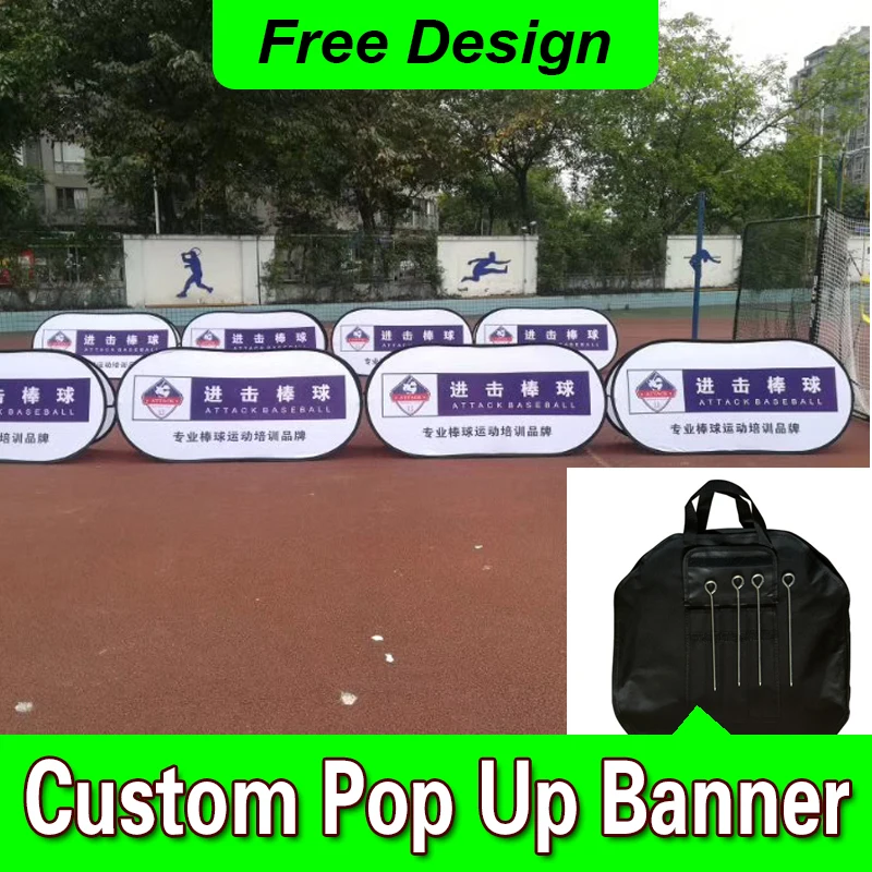 

Free Design Free Shipping Horizontal A Frame Banner Pop Out Banner A-Frame Banner Stand