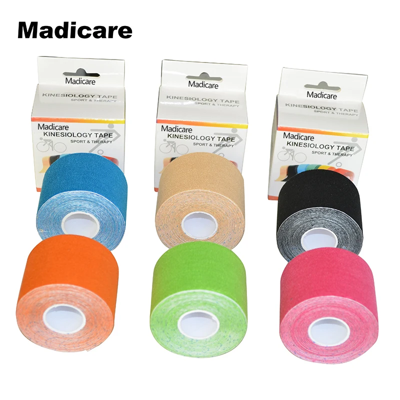 New Synthetic Kinesiology Tape 5cm5m Viscose Shiny Athletes Replace Origin Cotton Sports...