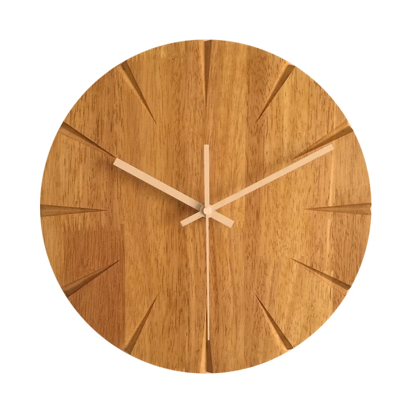 12 дюймов бесшумные деревянные настенные часы простой современный дизайн деревянные часы для спальни деревянные настенные часы домашний декор