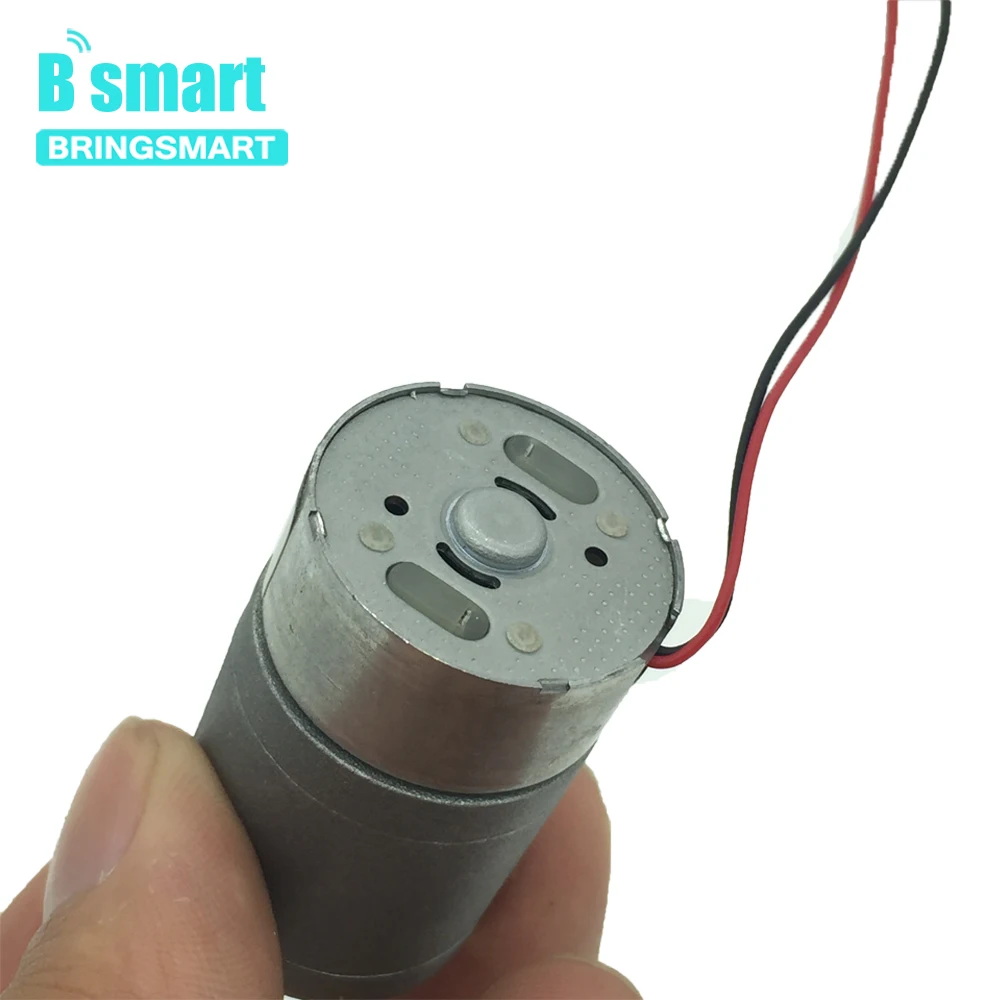 Bringsmart JGA25-300 Reduction Motor 5-1090rpm Low Speed Reducer 6v Micro Gearbox Motor DIY Model 3v DC Electric