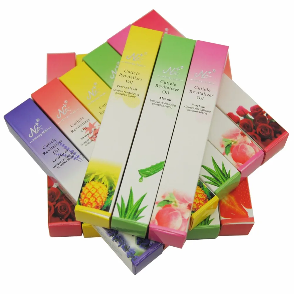 15Pcs Cuticle Oil Mixed Flavor Nail Art Tools Cuticle Revitalizer Oil Nail Treatment Soften Pen Nail Care Manicure Pedicure Set