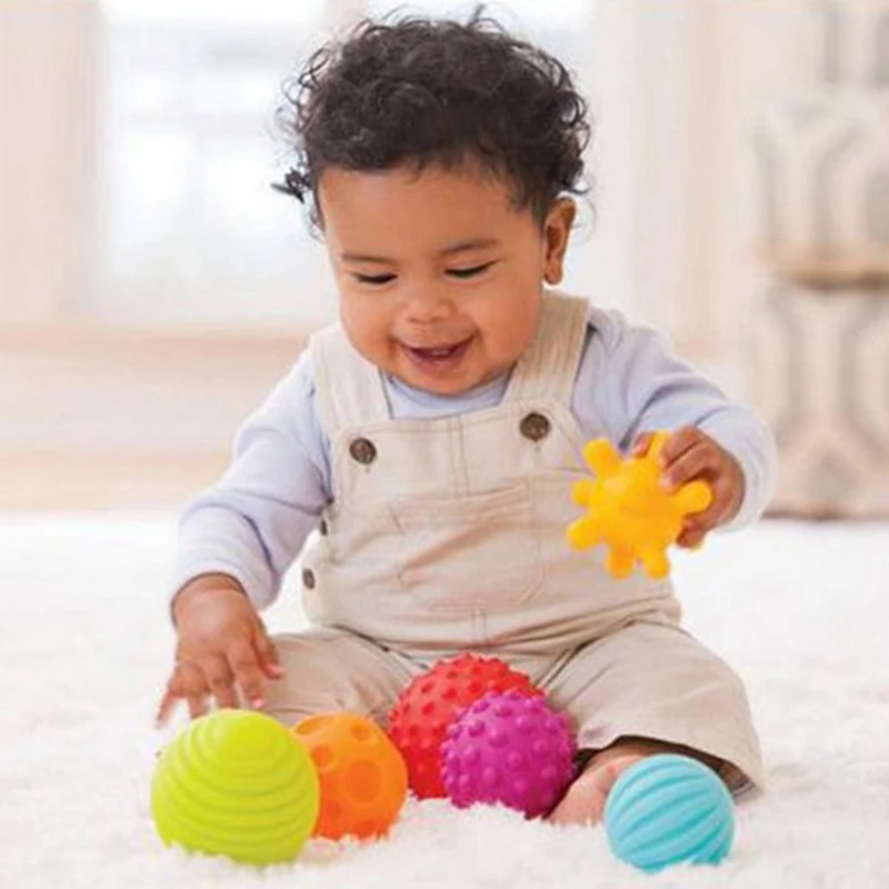 

Children Ball Hand Sensory Toy Rubber Textured Multi Tactile Senses Touch Development Educational Inflatable Soft Toys