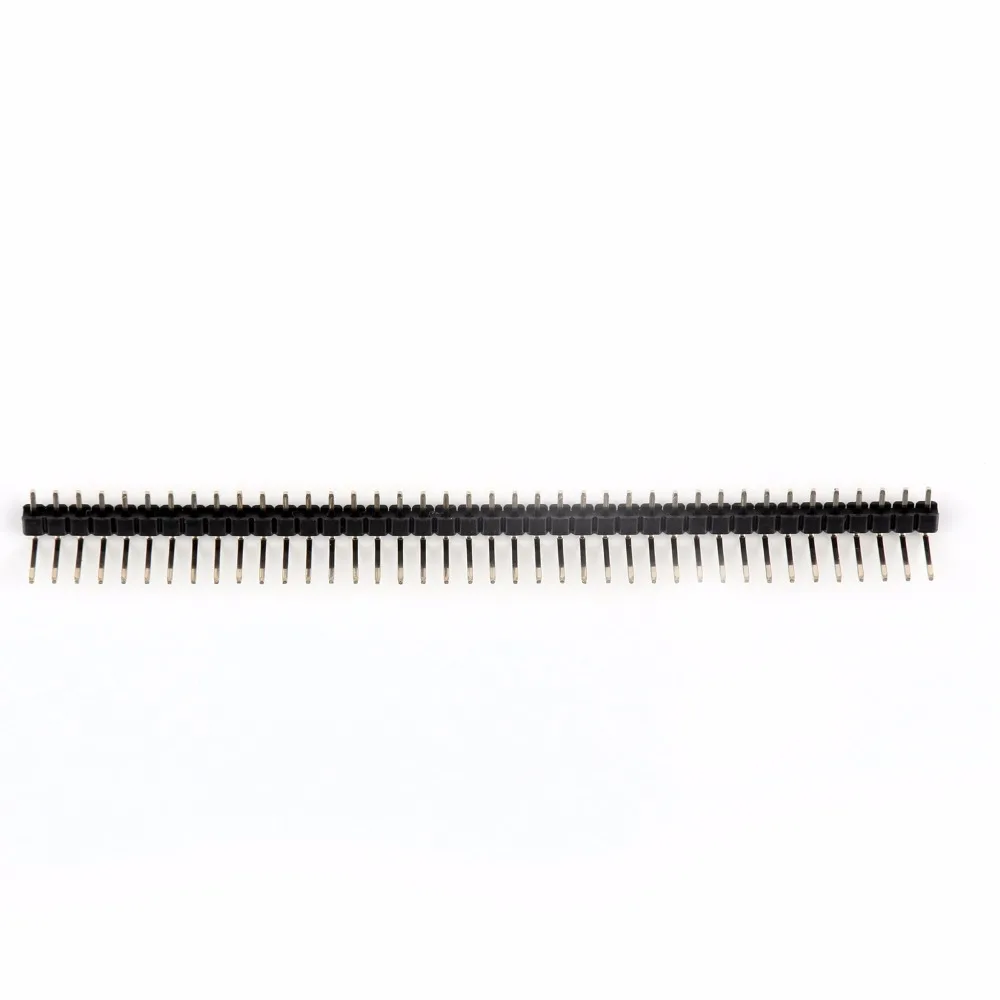 

Areyourshop Copper 40Pin Male 2.54mm Single Row Right Angle Pin Header RoHS 200psc Connector Hot Sale Plug Jack