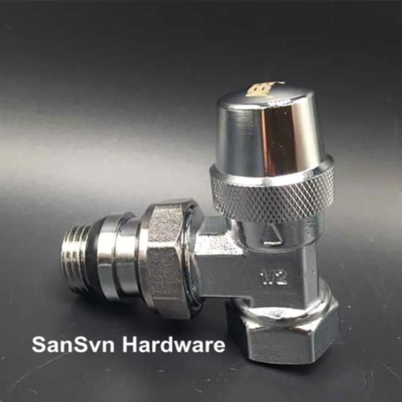 S145 temperature control valve Angle radiator manual valve & Female unionin Floor Heating