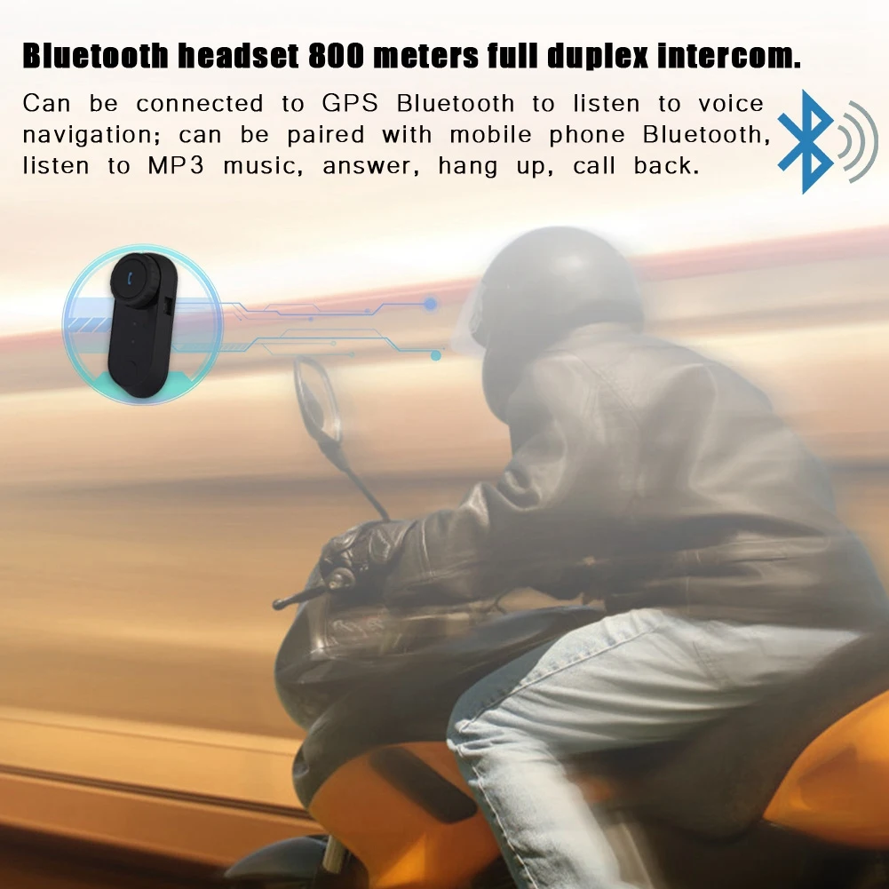 800 м беспроводной мотоцикл стерео гарнитура Bluetooth мотоцикл шлем домофон для Freedconn США/ЕС Plug