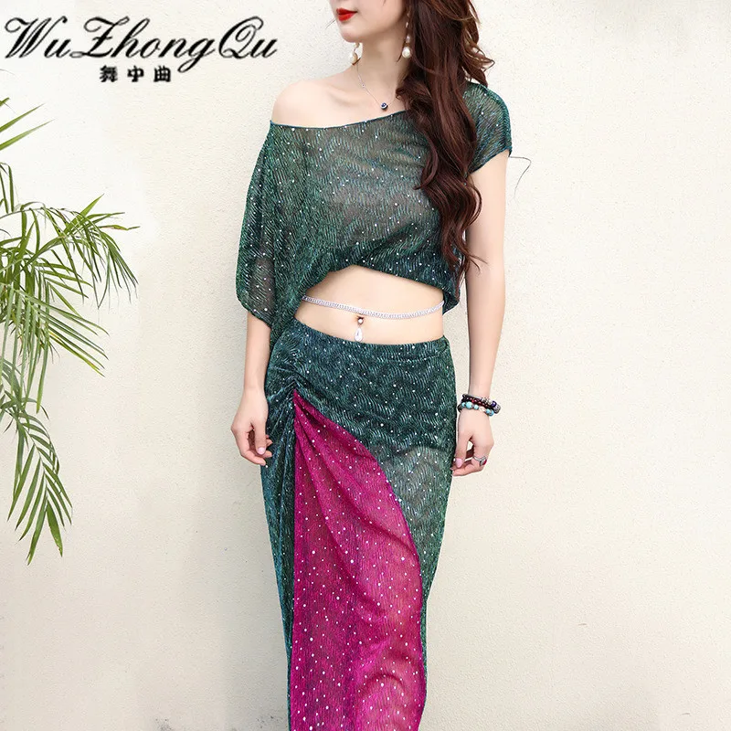 

Belly Dance Costume For Women Sexy Belly Dancing Skirt Professional Dancer Outfit Suit M L