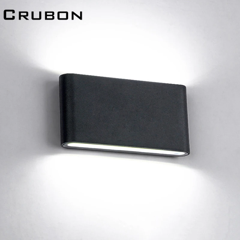 CRUBON 6 Вт/12 Вт светодиодные Настенные светильники IP65 водонепроницаемая наружная
