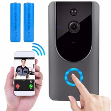 IP видеодомофон WiFi умный дверной Звонок камера Двусторонняя аудио ночное видение PIR Обнаружение движения домашний дверной звонок безопасности перезаряжаемый