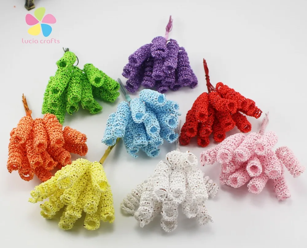 

SALE! Lucia crafts 4cm Foam Flower Bouquet Artificial Flowers Wedding Party Home Decoration 96pcs/lot,12pcs/bunch CH1226