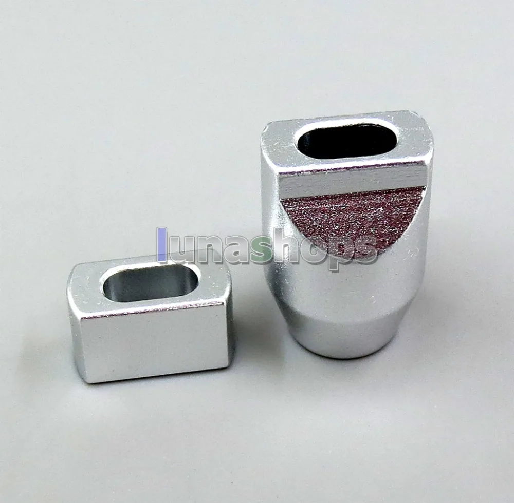 LN006277 Full Metal Headphone Audio Y Splitter Adapter For Pure Silver Flat DIY Custom Cable Dia 3mm 6mm 2 8mm 5 8mm