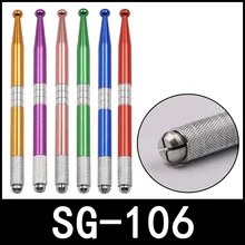 6 шт. Novo Estilo ручной работы Sobrancelha Maquiagem Permanente Da Maquina Do Tatuagem ручка ядер Misturadas