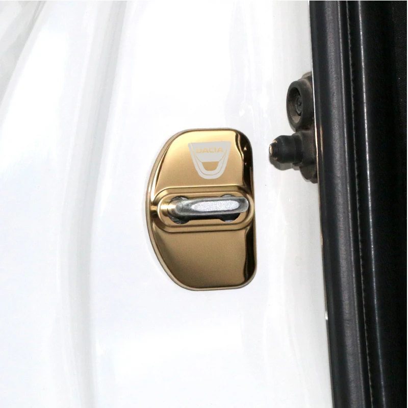 Нержавеющая сталь Пряжка дверного замка, защита, защитная накладка, отделка, для DACIA sandero MK2 Stepway автомобильные аксессуары