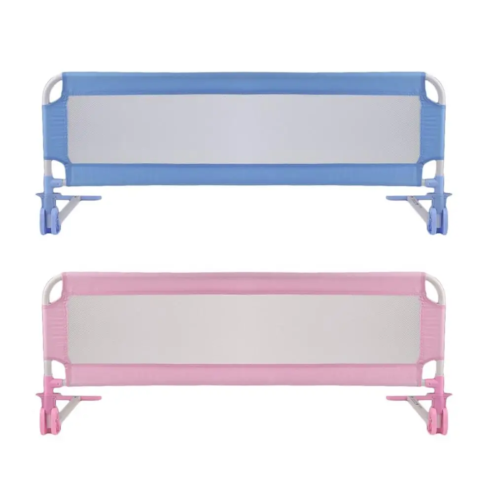 

1M Portable Baby Child' s Bed Guard Rail Foldable Toddler Bed Fence Grid Safety Sleep Protective Guard Side Bedrail