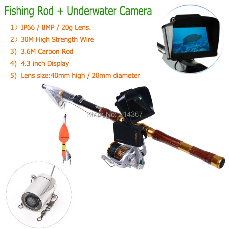 8MP разрешение объектива Подводные видеокамеры 30 м кабель Удочка подводный объектив рыбалка видео свободный от камер корабль