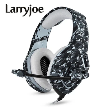 

Larryjoe Gaming Headset Casque Wired PC Stereo Earphones Headphones with Microphone for New Xbox One/Laptop Tablet Gamer