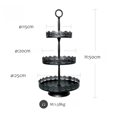 1 шт Черная подставка для торта и поднос для кексов с кружевным краем Инструменты для торта украшение дома десертный стол вечерние поставщики для хранения - Цвет: 8