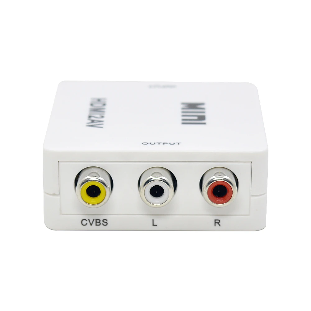 Адаптер CHIPAL Mini HDMI2AV RCA CVBS 1080P преобразователь HDMI в AV композитное видео скалер NTSC PAL