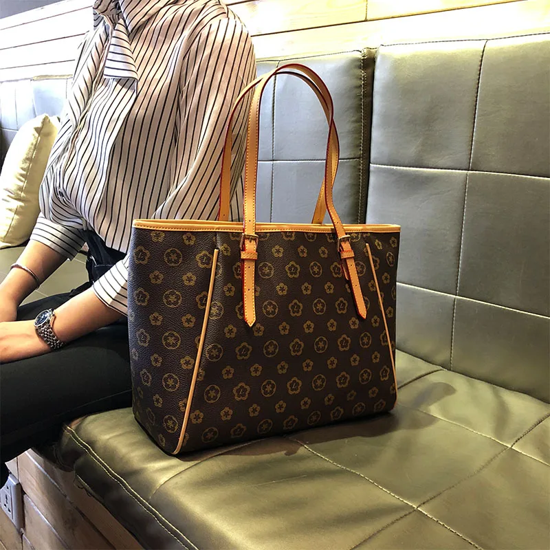 

New Fashion Women High-capacity Single Shoulder Bags PU Leather Designer Handbags Ladies Travel Shopping Totes Bags