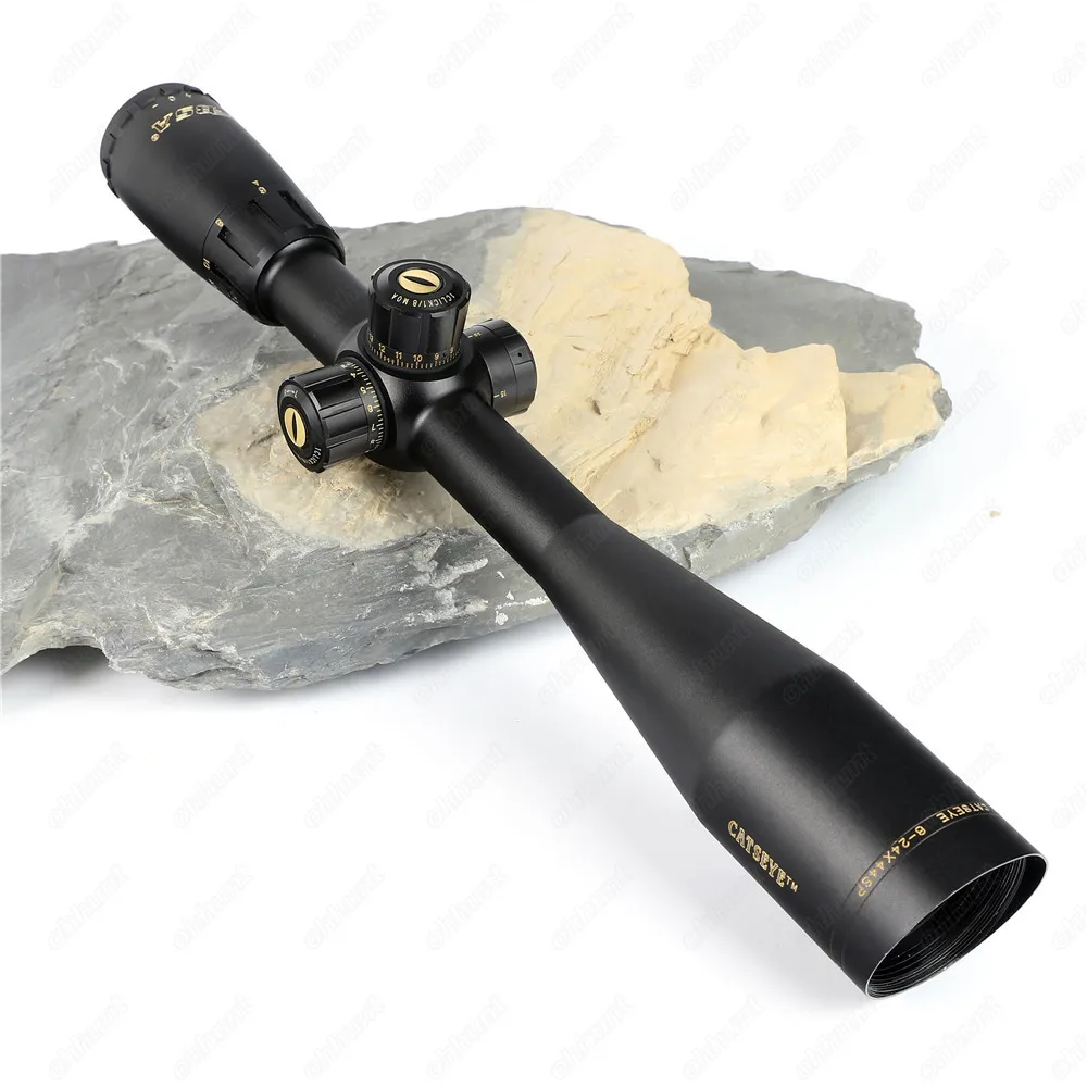 BSA Catseye 6-24X44 SP Hunting Optics Riflescopes Side Parallax Mil-dot Reticle Turrets Lock Integrated Sunshade Rifle Scopes (4)