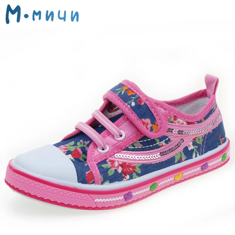 

MMnun Moscow Warehouse 2018 Clearance Children Shoes Breathable Gril Sneakers Back to School Flat Shoes Size 26-31 1417C