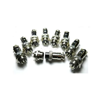 

10set/lot 16mm Aviation Plug Socket Connectors GX16 Male & Female 2pin/3pin/4pin/5pin/6pin/7pin/8pin/9pin