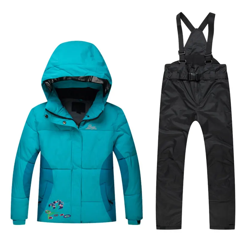 New Kids Boys Girls Ski Jacket Pants Outdoor Sport Wear Windproof Waterproof Super Warm Children Snowboard Suit Set Coat Trouser