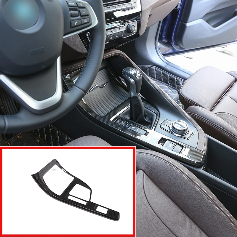 

For BMW X1 F48 2016-19 Carbon fiber ABS Center Console Decoration Frame Cover Trim Left Hand Drive For BMW X2 F47 2018