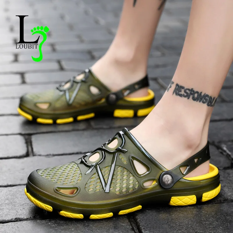 

Summer Men's Garden Clogs Slippers EVA Casual Fashion Non Slip Sandals For Men, Mens Lightly Slipper Mule Clog Big Size