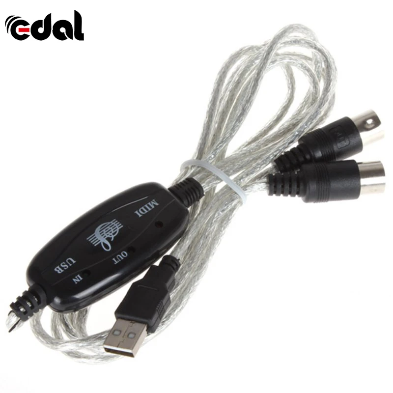 

Professional 5-Pin MIDI Cable line Music Editor MIDI To USB Cable Keyboard Cable