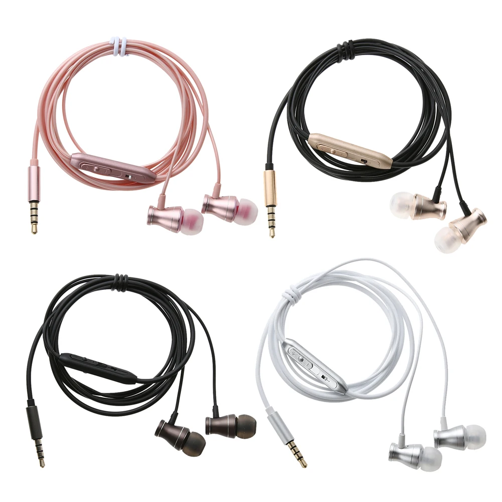 Goede Metalen Bedrade Oortelefoon 3.5mm Stereo 10 Subwoofer Muziek Oortelefoon Oortjes Gaming Headset met Microfoon voor iPhone Samsung Xiaomi
