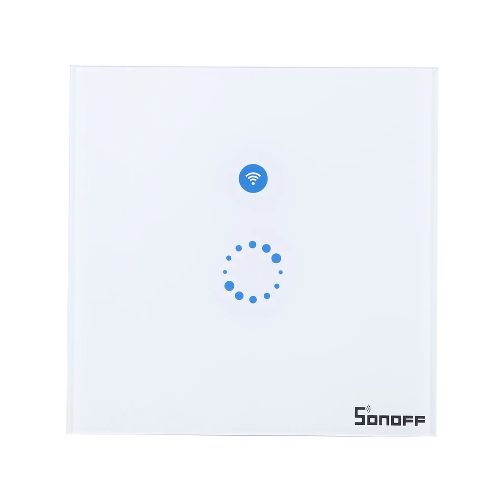 Itead Sonoff Glass Panel Wifi Wireless Touch Wall Switch Led Wall Light Switch 1 Gang Smart Home