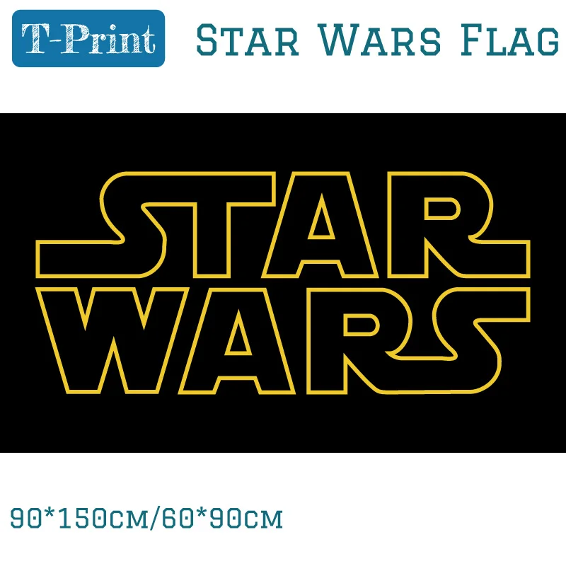 

Free shipping 90*150cm 60*90cm 3x5ft Star Wars Flag Galactic Empire Flag Metal Hole Polyester Quality