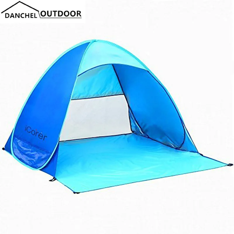 DANCHEL Automatic Pop Up Beach Tent Sun Shade Shelter 2 3