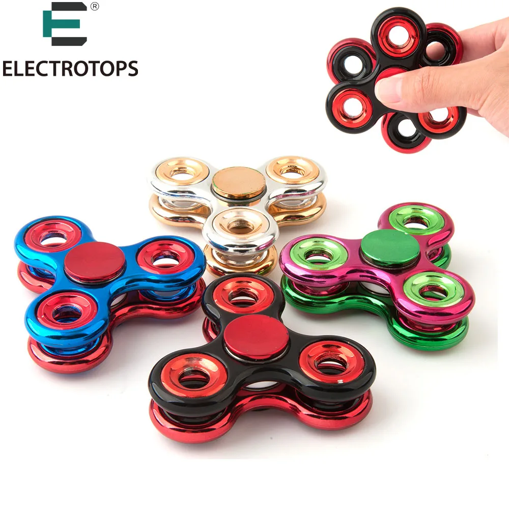 ET Fidget Spinner Hand Spinner Double Spinn High Speed Bearing Titanium Alloy Toys Anxiety