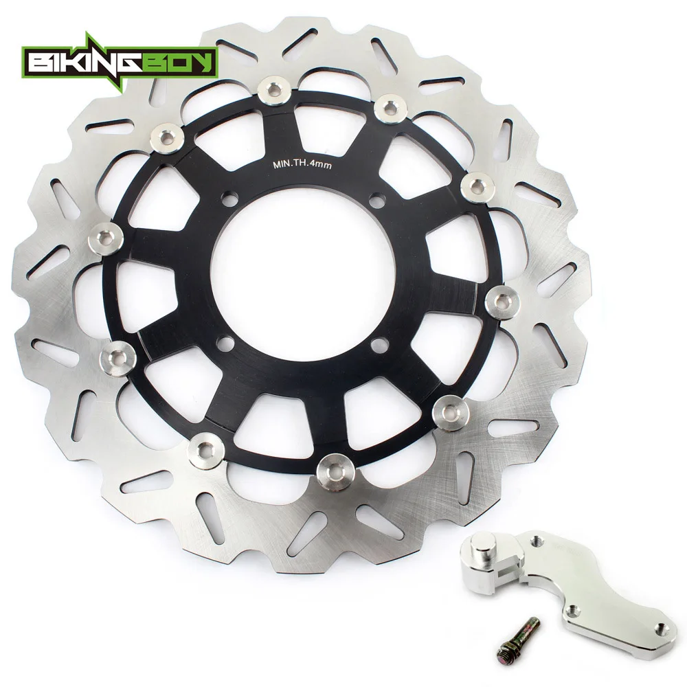 Кронштейн ротора переднего тормозного диска BIKINGBOY для Kawasaki KX 125 250 1994 2005 F 04 05 KLX 300 650