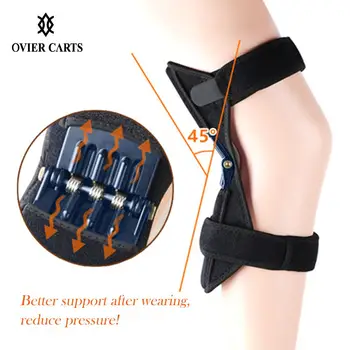 

Joint Support Knee Pads Breathable Non-slip Power Lift Joint Support Powerful Rebound Spring Force Knee Booster