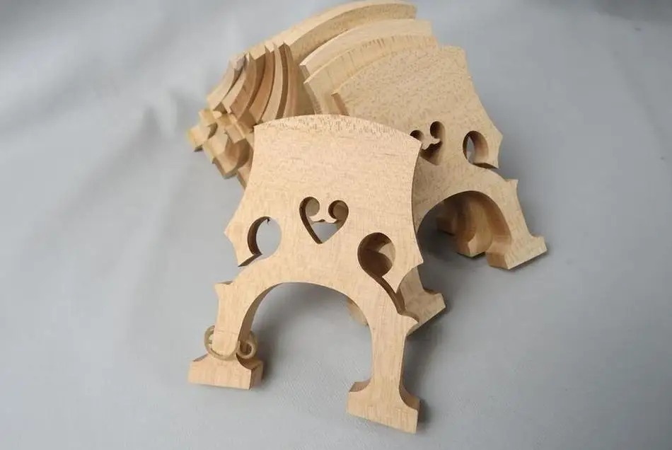 

10pcs french style fine maple cello bridges 4/4,laser precise,cello part