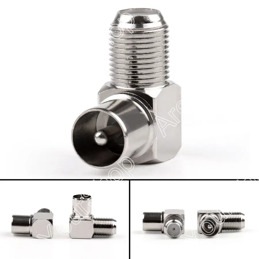 TV Coax Connector F Type Female to Male PAL RF Aerial TV