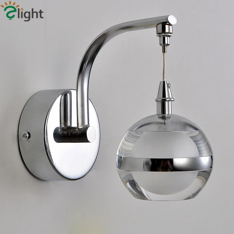 chrome bedroom wall lights