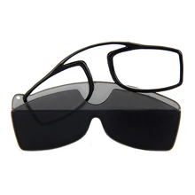 Мини TR90 складные очки для чтения Для женщин Для мужчин зажим для носа, очки для чтения, небольшой старше пресбиопические очки с чехлом+ 1,5 2,0 2,5