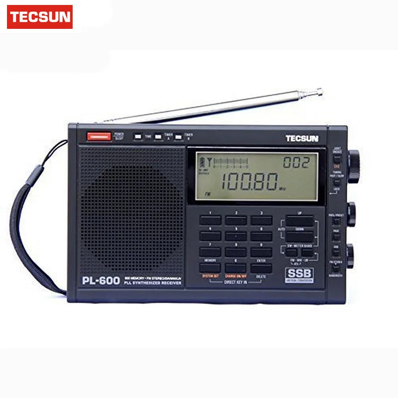 Оптовая продажа Tecsun pl600 FM радио стереомагнитола fm часы цифровой приемник